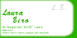 laura biro business card
