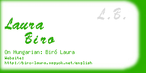 laura biro business card
